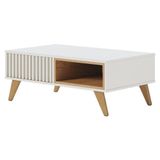 Mesa De Centro Jeri Off White Freijó - Colibri