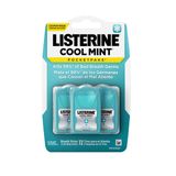 Pacotes Breath Strips Listerine Cool Mint, Pacote Com 24 Tiras X 3