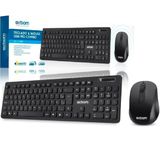 Kit Teclado E Mouse Sem Fio 2.4ghz Abnt 2 Exbom - Bk-s1000f