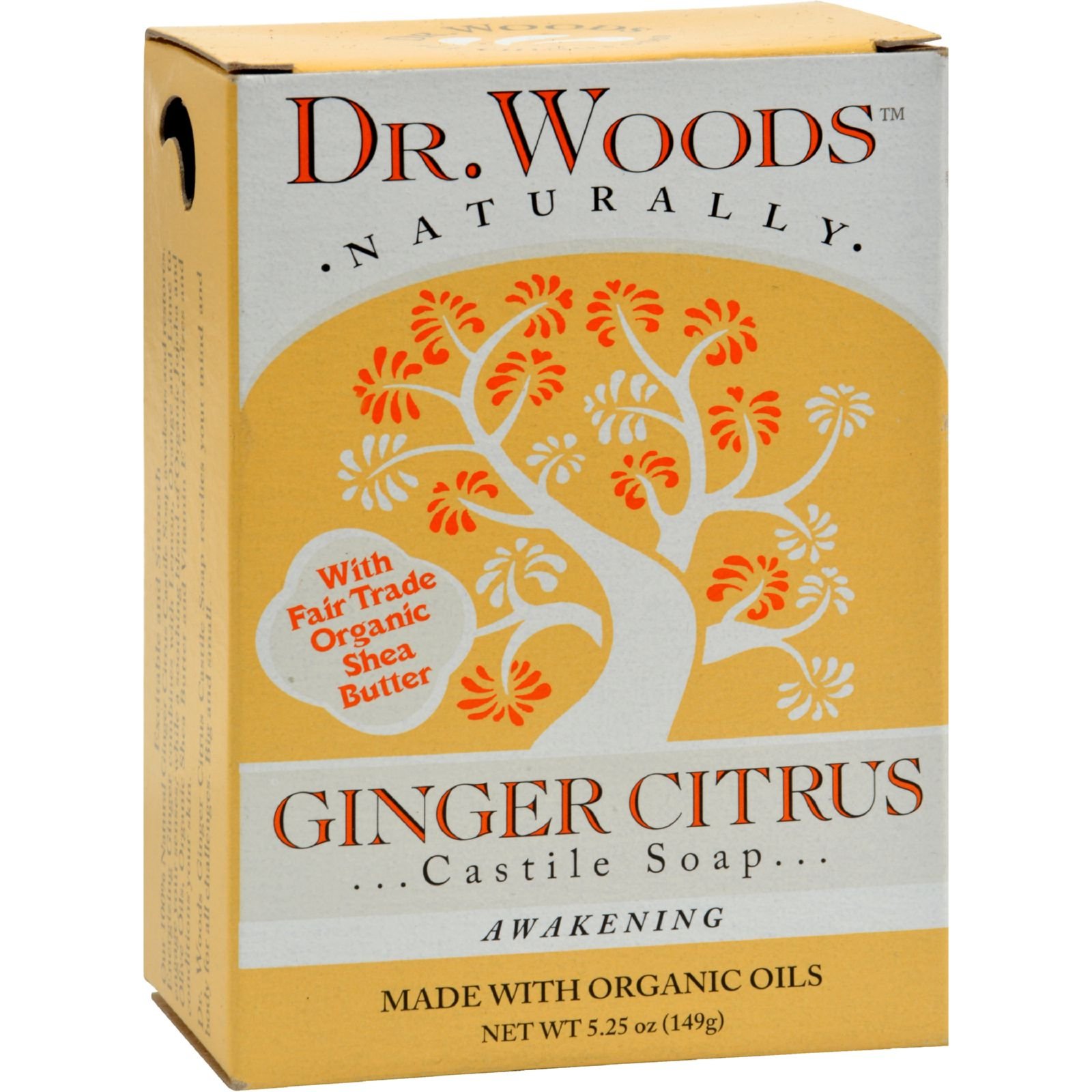 Sabonete Em Barra Dr. Woods Ginger Citrus Castile