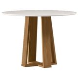 Mesa De Jantar 100x100 Cm Isabela Com Vidro Ype Off White New Ceval