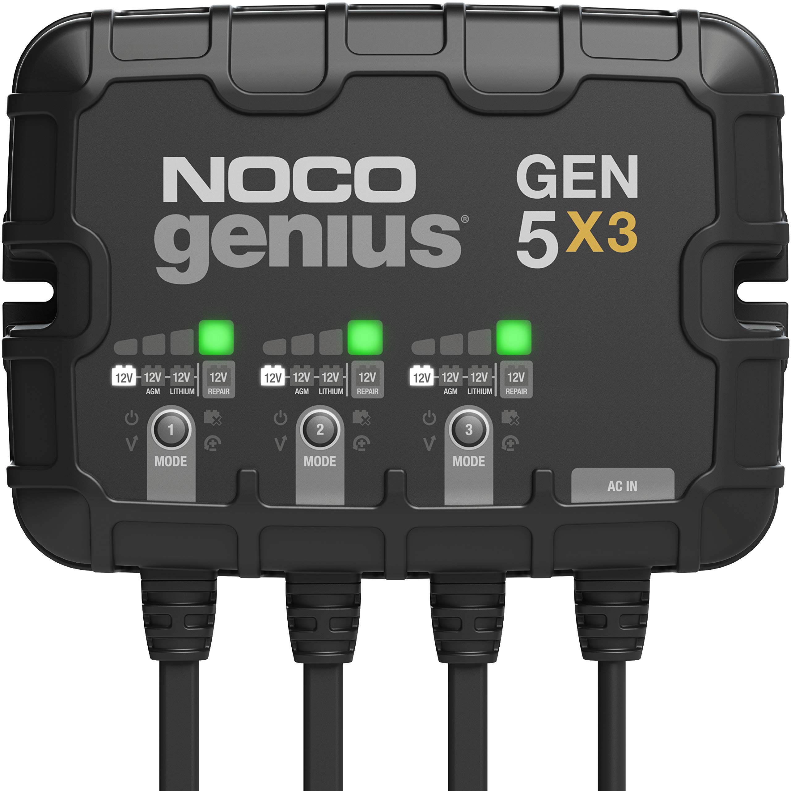 Carregador De Bateria Marítimo Noco Genius Gen5x3 3-bank 15a 12v