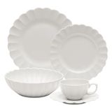 Jogo De Jantar Em Porcelana Flora Com 20 Peças Oxford Camélia