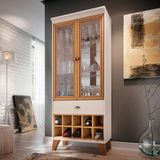 Cristaleira Ambiente Ópera Off White Cinamomo Hb Móveis