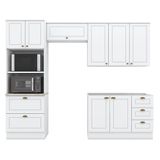 Cozinha Modulada Nova York 4 Peças Branco Hp Henn