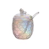 Açucareiro Em Vidro Bee Rainbow 230ml Haskraft