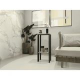 Mesa Alta Mesa De Canto Mesa De Apoio Mesa De Bebedouro Mesa Lateral Preto E Cinza