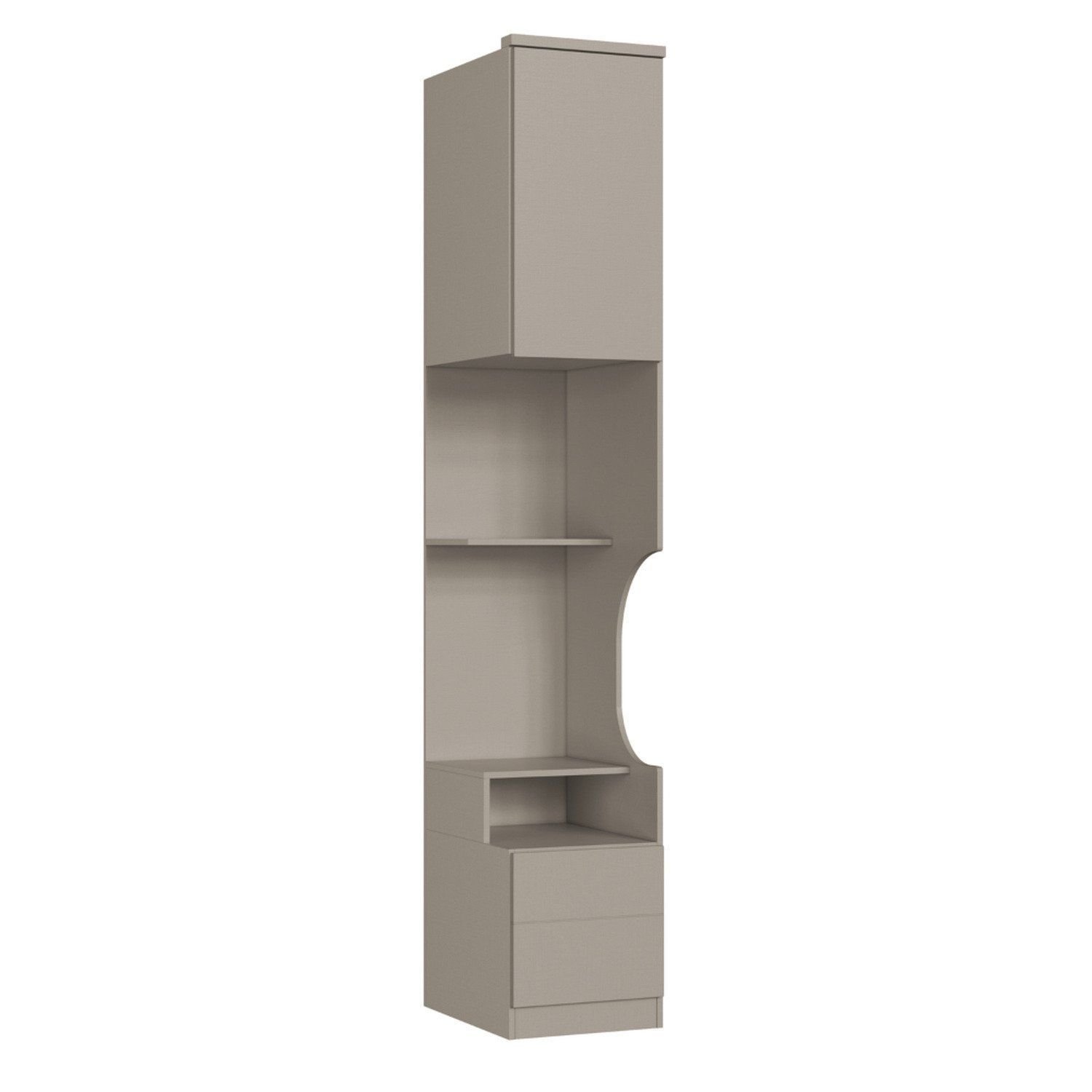 Módulo Mesa De Cabeceira 1 Porta Elegance Níquel