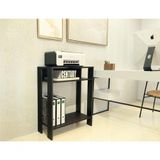 Aparador Mesinha Mesa De Apoio Mesa De Impressora Escritório Mesa De Café Sala Refeitório Preto