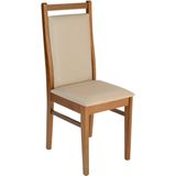 Cadeira Para Sala De Jantar Em Madeira Maciça Lugano Carvalho