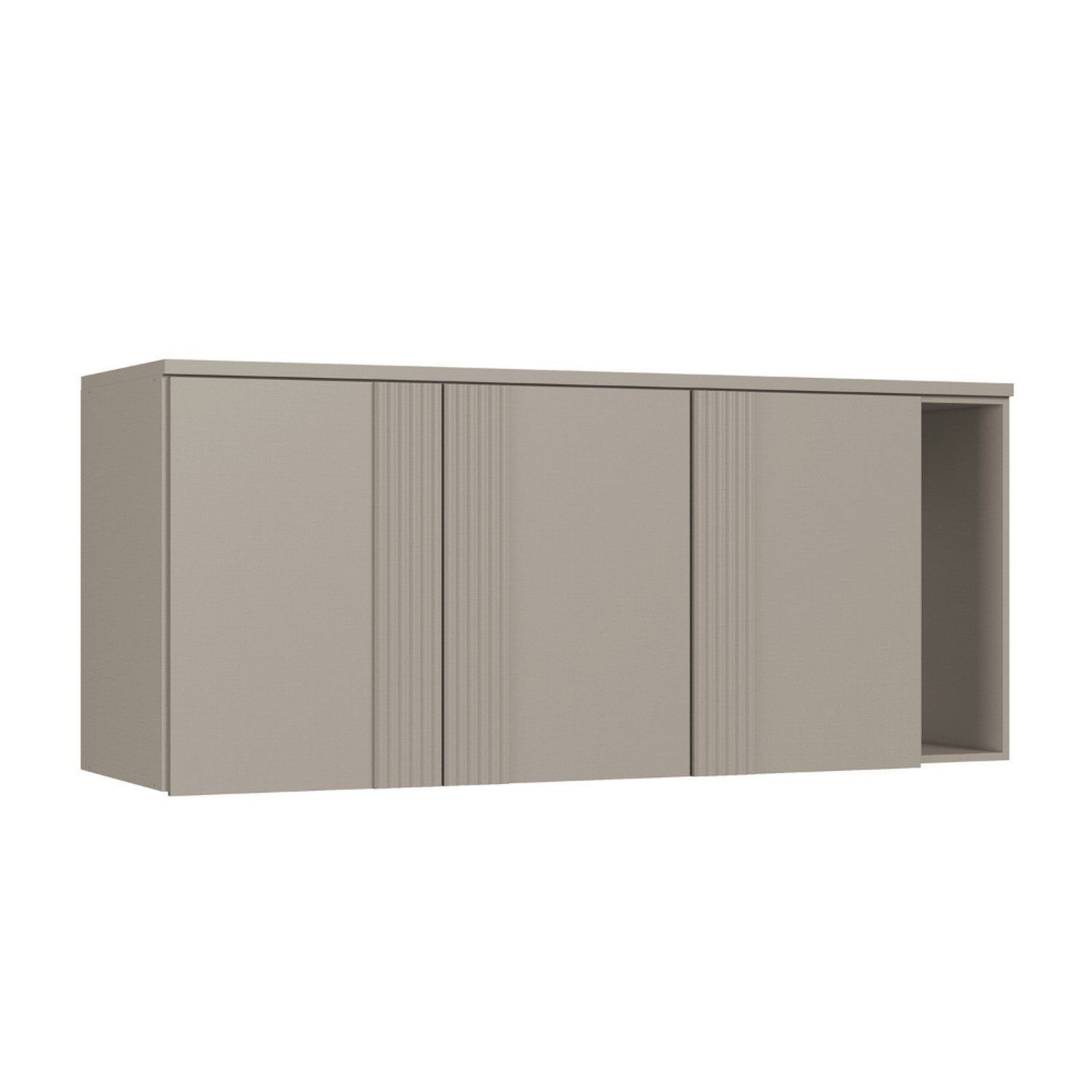 Módulo Aéreo Para Quarto 3 Portas Elegance Níquel