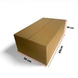 25 Caixa De Papelão 40x30x20 Parda Tipo Maleta