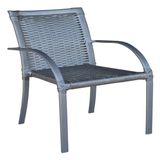 Cadeira Para Jardim De Fibra Ascoli Preto