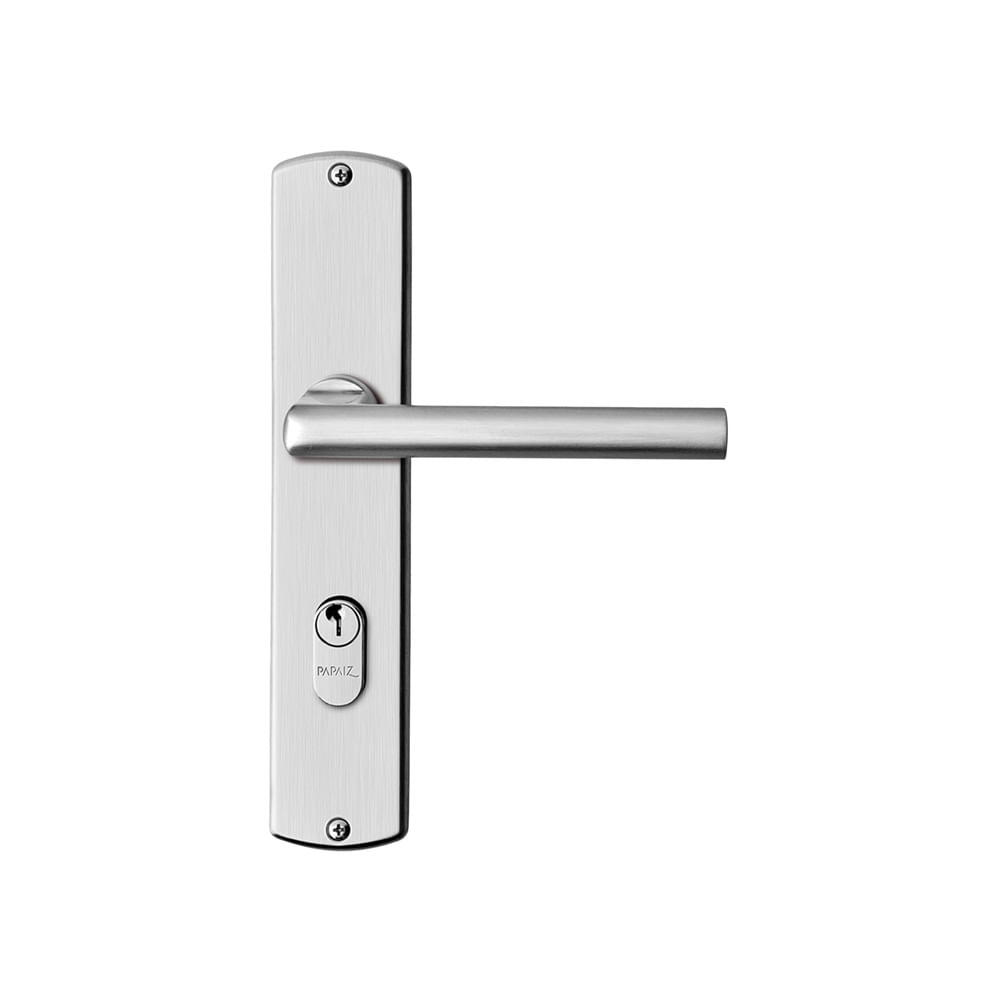 Fechadura Externa 40 Mz180 Espelho Cromado Acetinado Papaiz