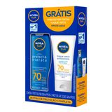 Kit Protetor Solar Nivea Sun Protect &amp; Hidrata Fps 70 200ml E Ganhe Protetor Solar Facial Toque Seco Antissinais Fps 70 40ml