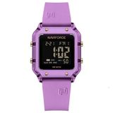 Relógio Feminino Esportivo Multifuncional Digital 5atm A Prova Dagua Roxo