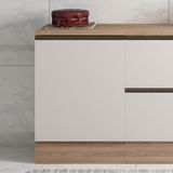 Balcão De Cozinha Cooktop 80cm Grace Carvalho Oak/off White Z44 - Mpozenato