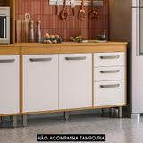 Balcão De Cozinha Para Pia 120cm Emily Freijó/off Acetinado Z44 - Mpozenato