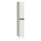 Paneleiro 2 Portas 221x35cm Mdf Kali Nicioli Bianco