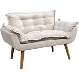 Namoradeira Decorativa Para Sala Recepção Consultório Escritório Manicure Alice Suede
