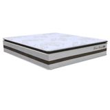 Colchão Box Casal King Size193cm Molas Ensacadas Soft Pillow Love Story Bege-marrom - Gazin