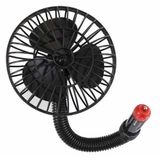 Mini Ventilador Veicular Automotivo Com Haste Ível 12v Carro Caminhão E Ônibus