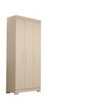 Guarda-roupa Infantil Canadá 3 Portas E 2 Gavetas 100% Mdf Linhamobília Bran/rosa/azul/lilas