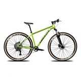Bicicleta Aro 29 Absolute Nero 5 Aluminio 12v Garfo C/trava K7 Freios Hidráulicos Kit 1x12 Pneu C/faixa - Verde