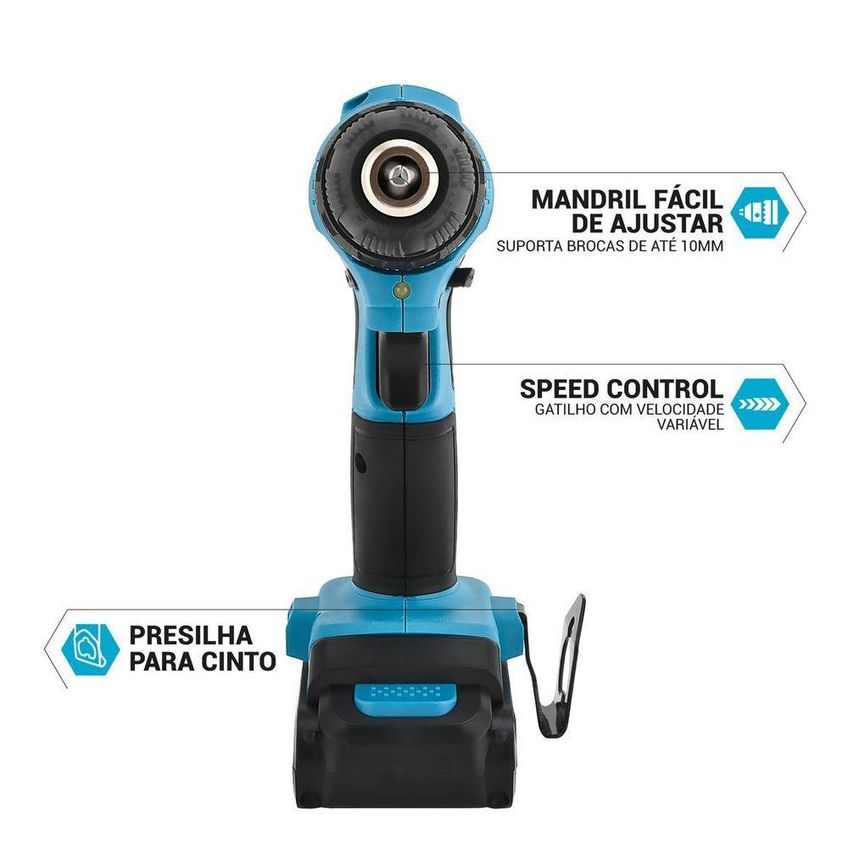 Parafusadeira Philco Force Bivolt 2 Em 1 800rpm Ppf12 Bivolt - imagem 3