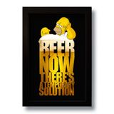 Quadro Decorativo Simpson Beer 33x43 Cm