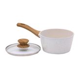 Panela De Cerâmica Antiaderente Marmol De Indução 16 Cm