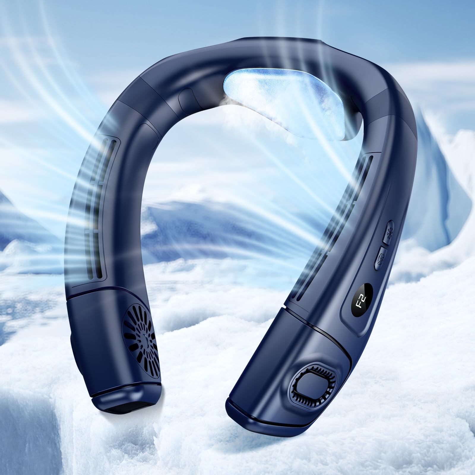 Ventilador De Ar Condicionado De Pescoço Fuguifa Sem Lâmina Recarregável