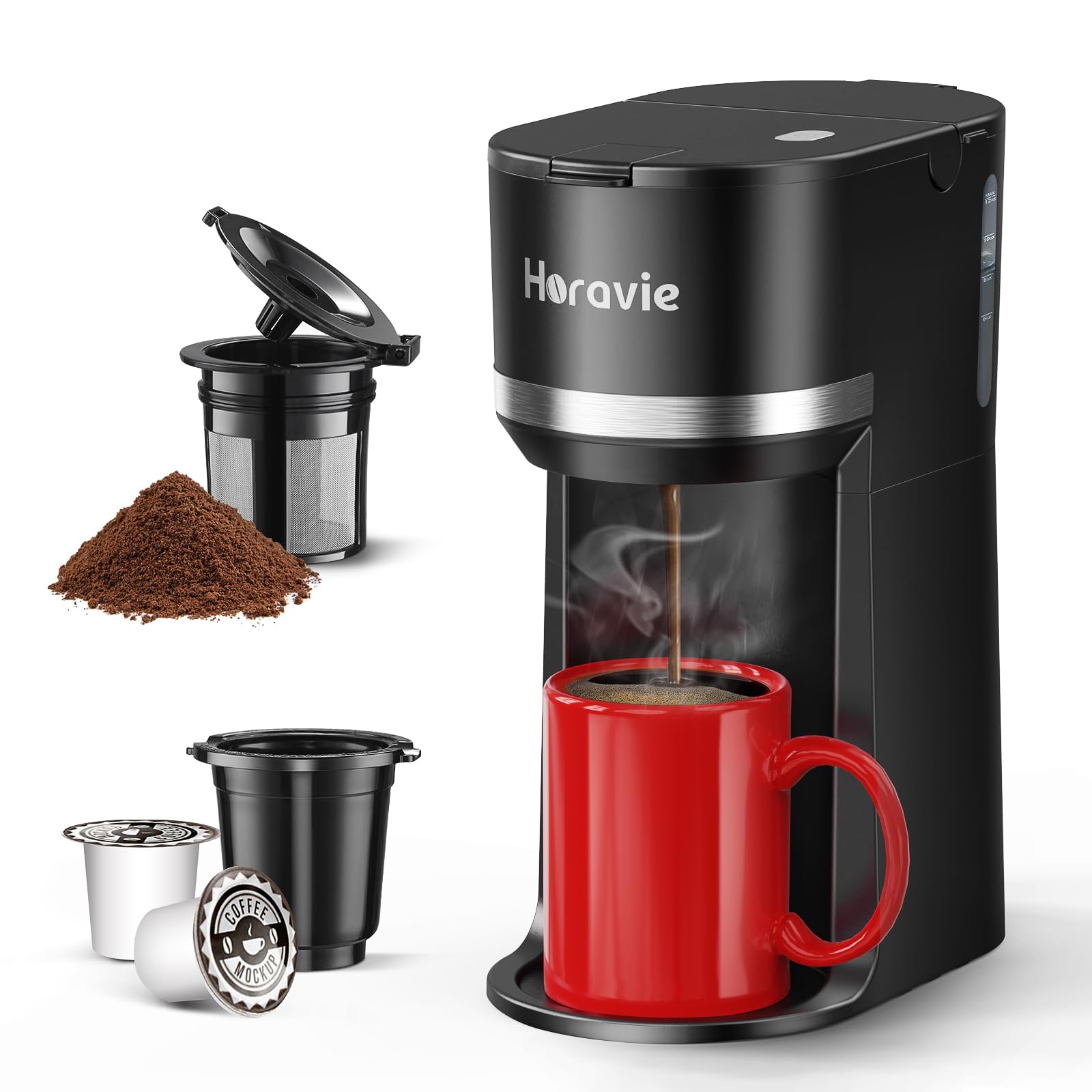 Cafeteira Horavie Mini Single Serve K Cup/café Moído