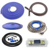 Kit De Fiação De Amplificador Zhevrax 4 Gauge 100% Cobre Ofc 2000w