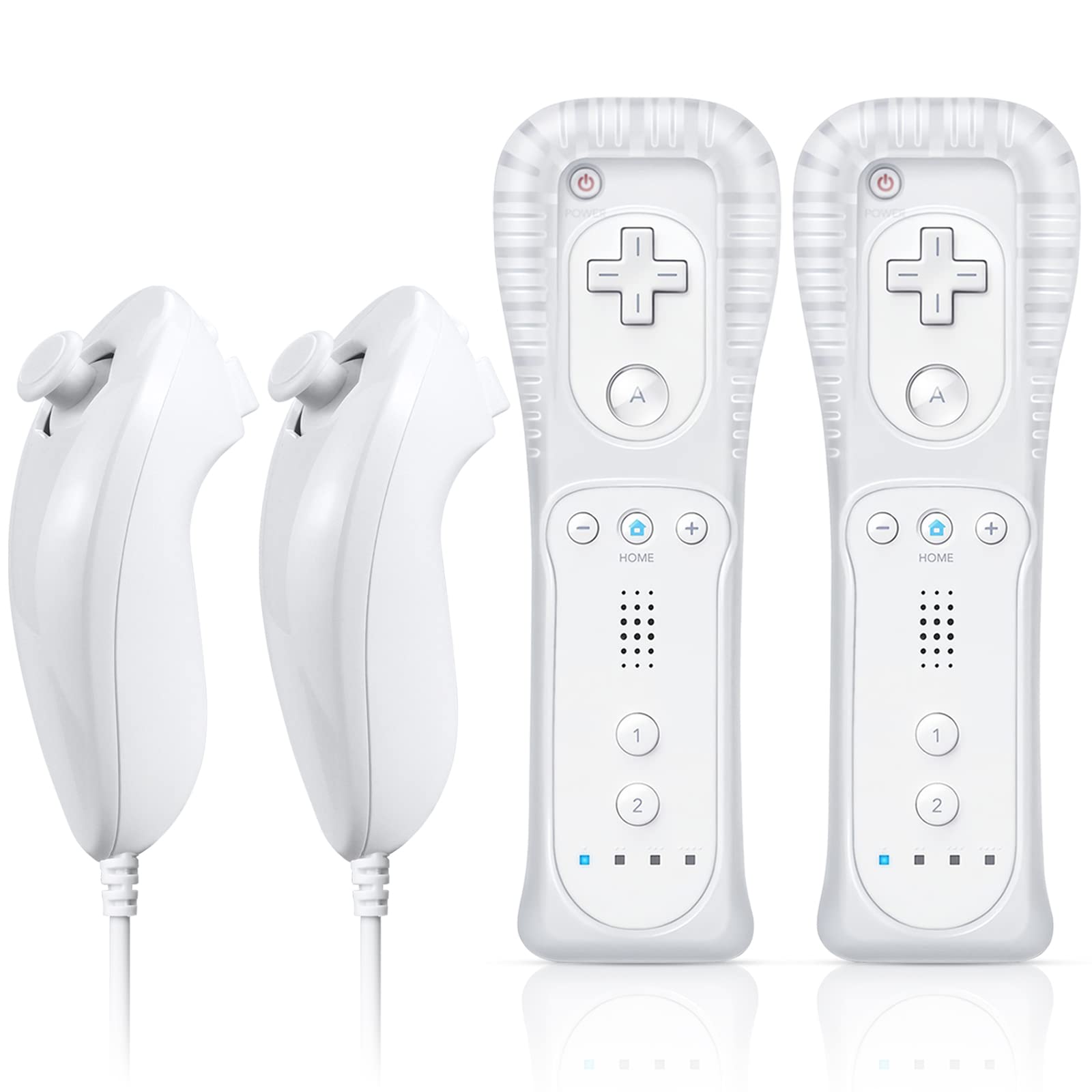 Wii Remote Com Pacote Nunchuck 2 Fasigo Compatível Com Wii/wii U