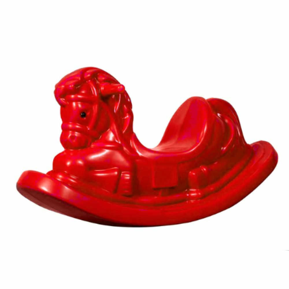 Gangorra Individual Infantil Cavalinho Vermelho Bb Bolinhas