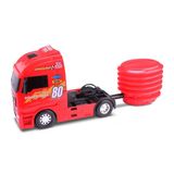 Caminhao Com Lancador Power Truck Vermelho Omg Kids