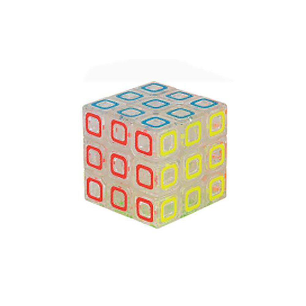 Jogo Cubo Magico Cubotec 9 Faces Transparente Braskit