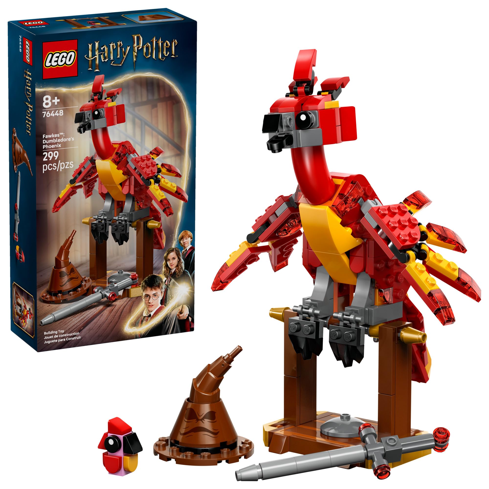 Brinquedo De Construção Lego Harry Potter Fawkes Dumbledore's