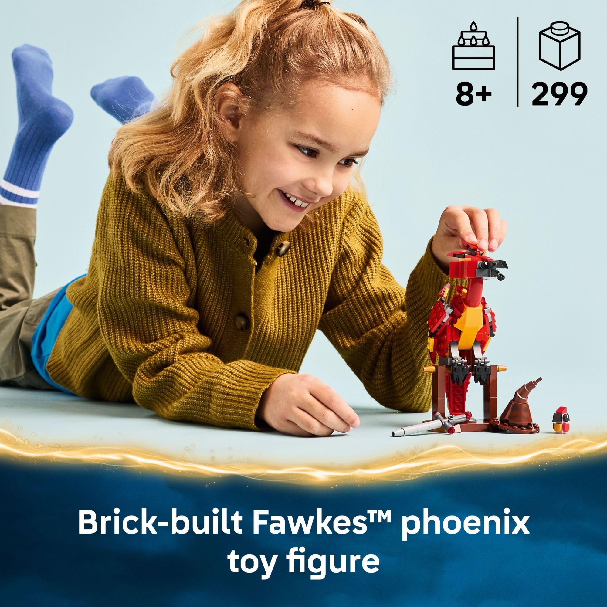 Brinquedo De Construção Lego Harry Potter Fawkes Dumbledore's Brinquedo De Construção Lego Harry Potter Fawkes Dumbledore's