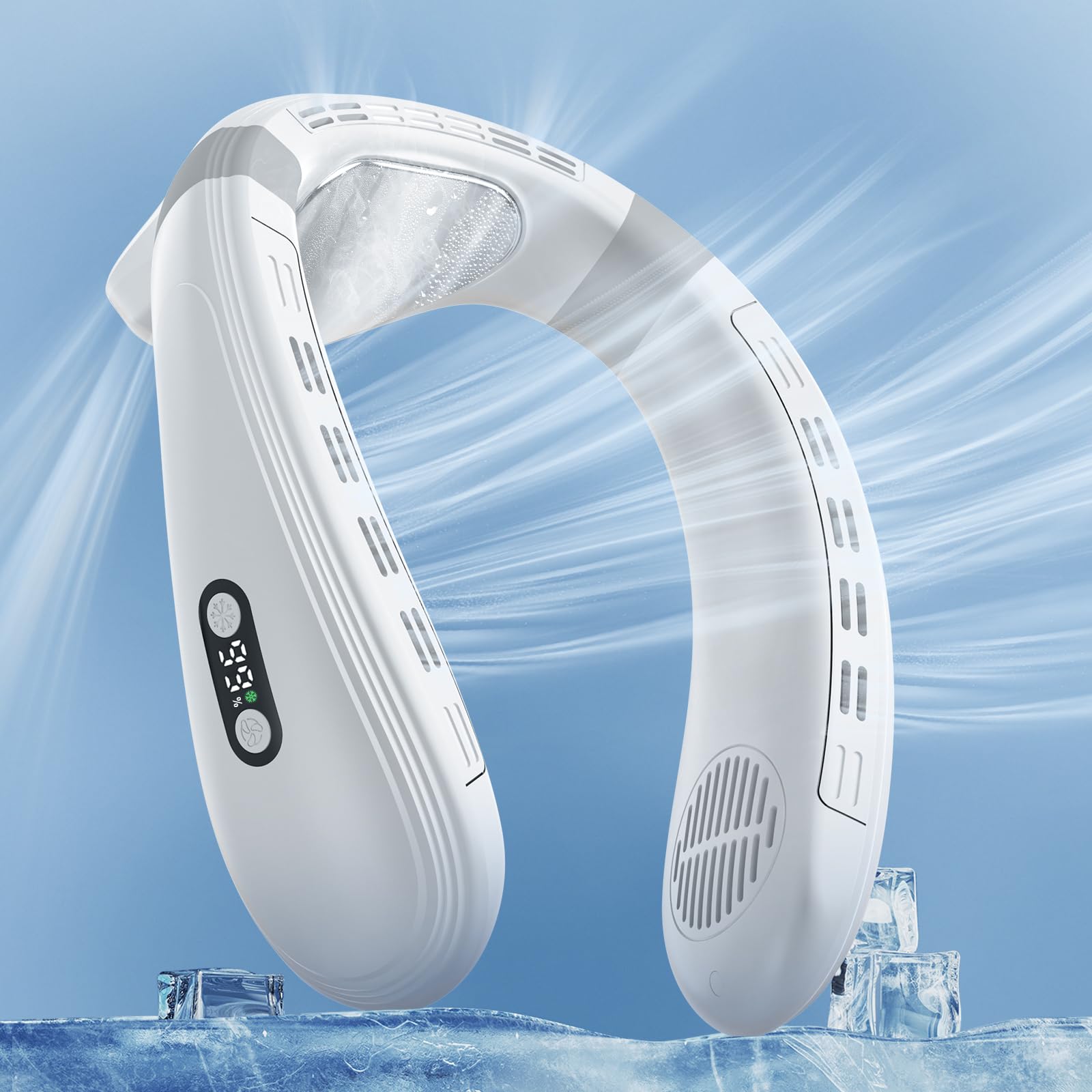 Ventilador De Ar Condicionado De Pescoço Agihoss 5200mah Recarregável