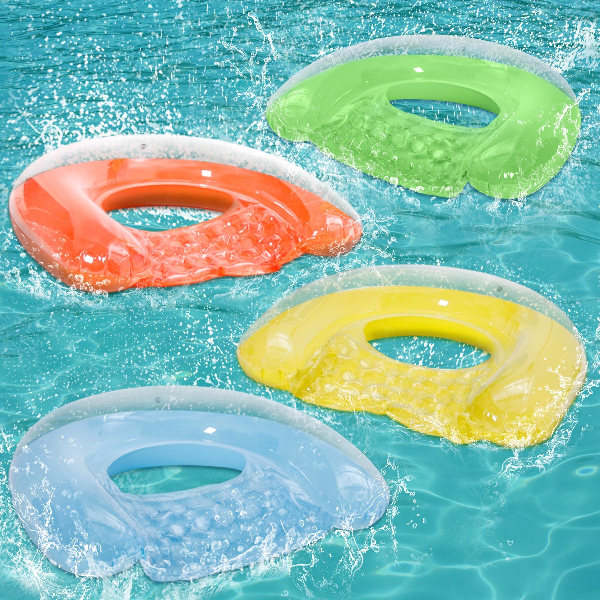 Pool Floats Puppyuwill Minimalist Design, Pacote Com 4 Unidades Para Adultos