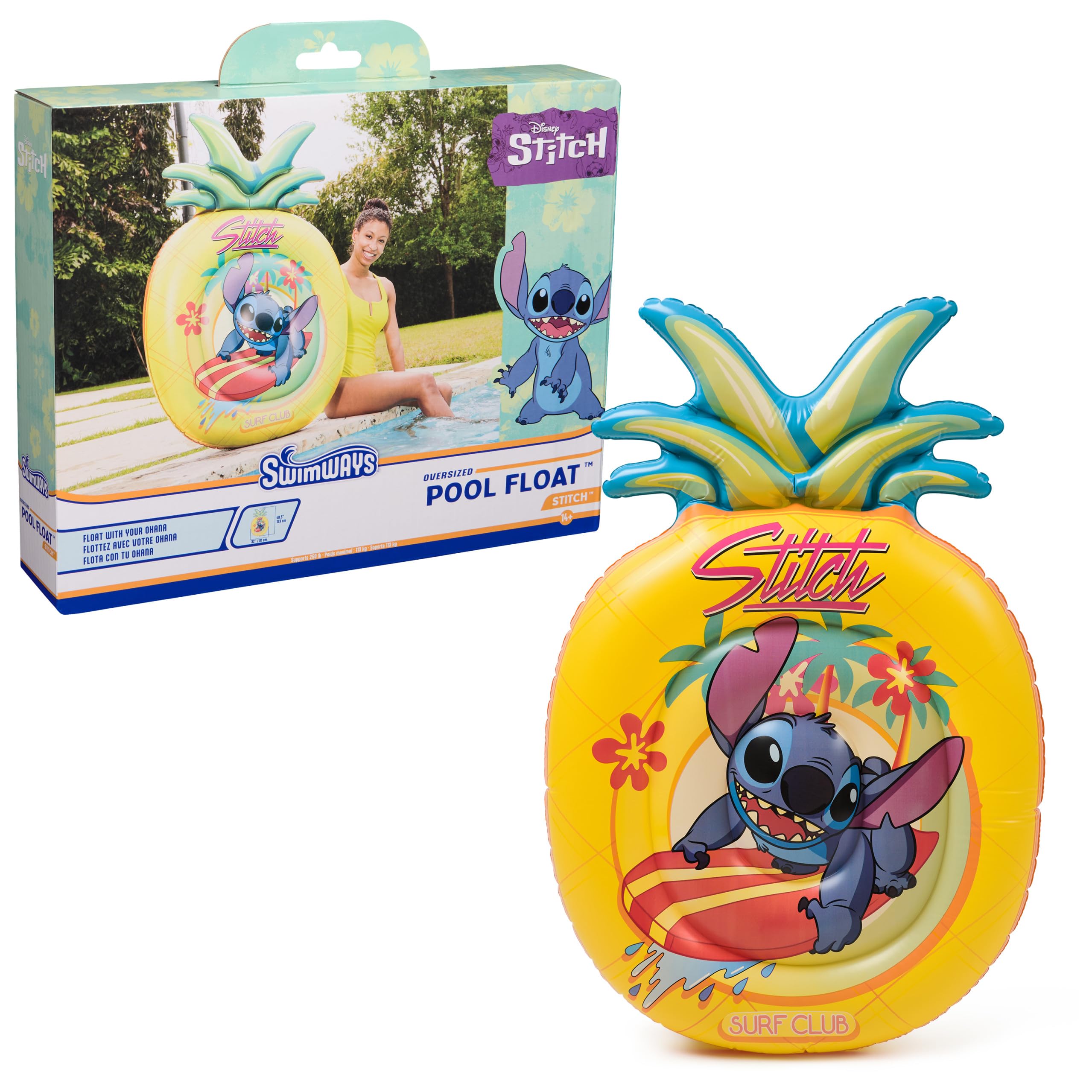 Pool Float Swimways Stitch Oversized Para Adolescentes Com Mais De 14 Anos