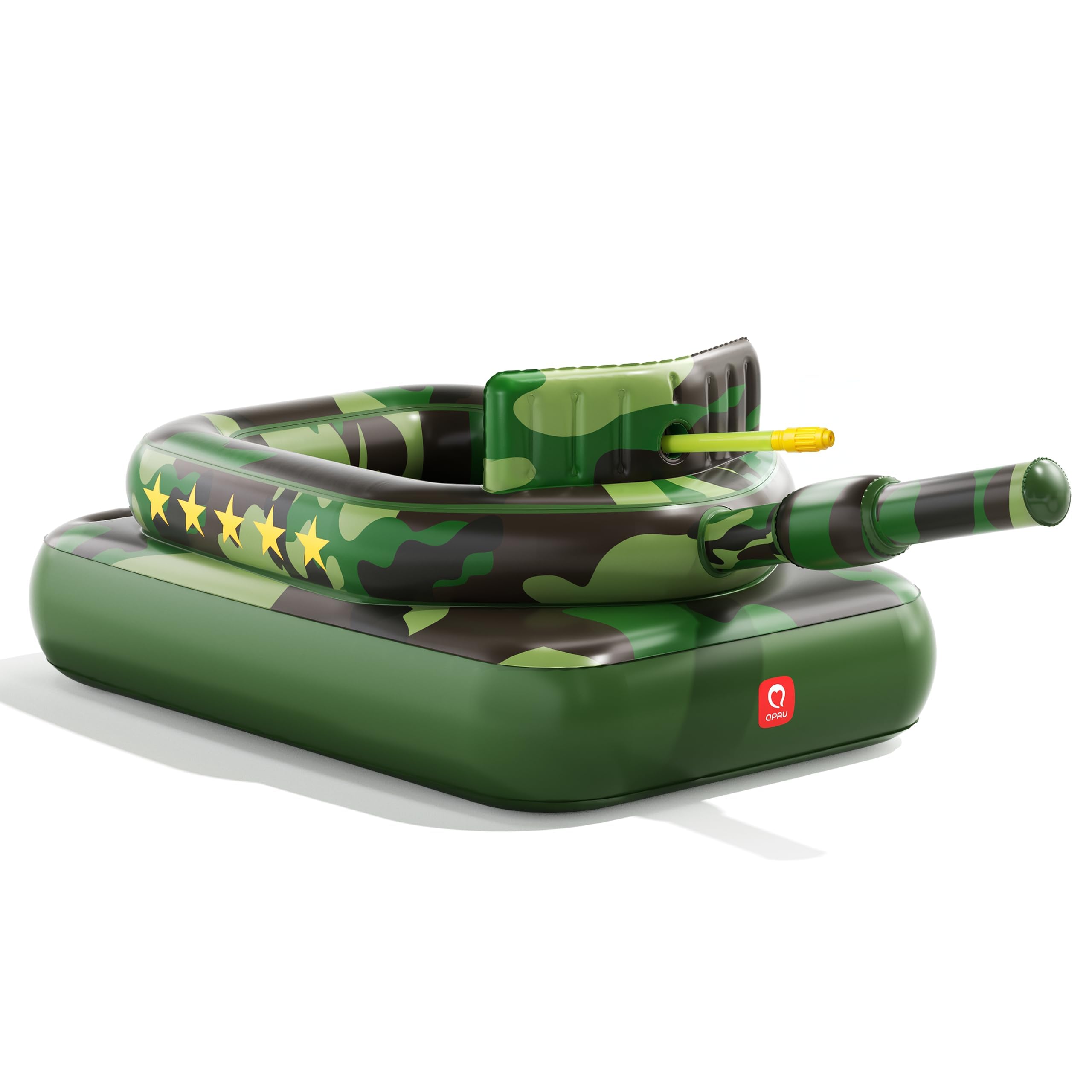Tanque Inflável Pool Float Qpau Ride-on Camuflage Com Canhão