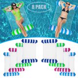 Pacote Com 8 Brinquedos De Rede Infláveis Pool Floats, Tamanho Adulto, 4 Em 1