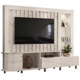 Estante Home Tv 70 Pol 243 Cm Le Mans Calacata Off White Madetec