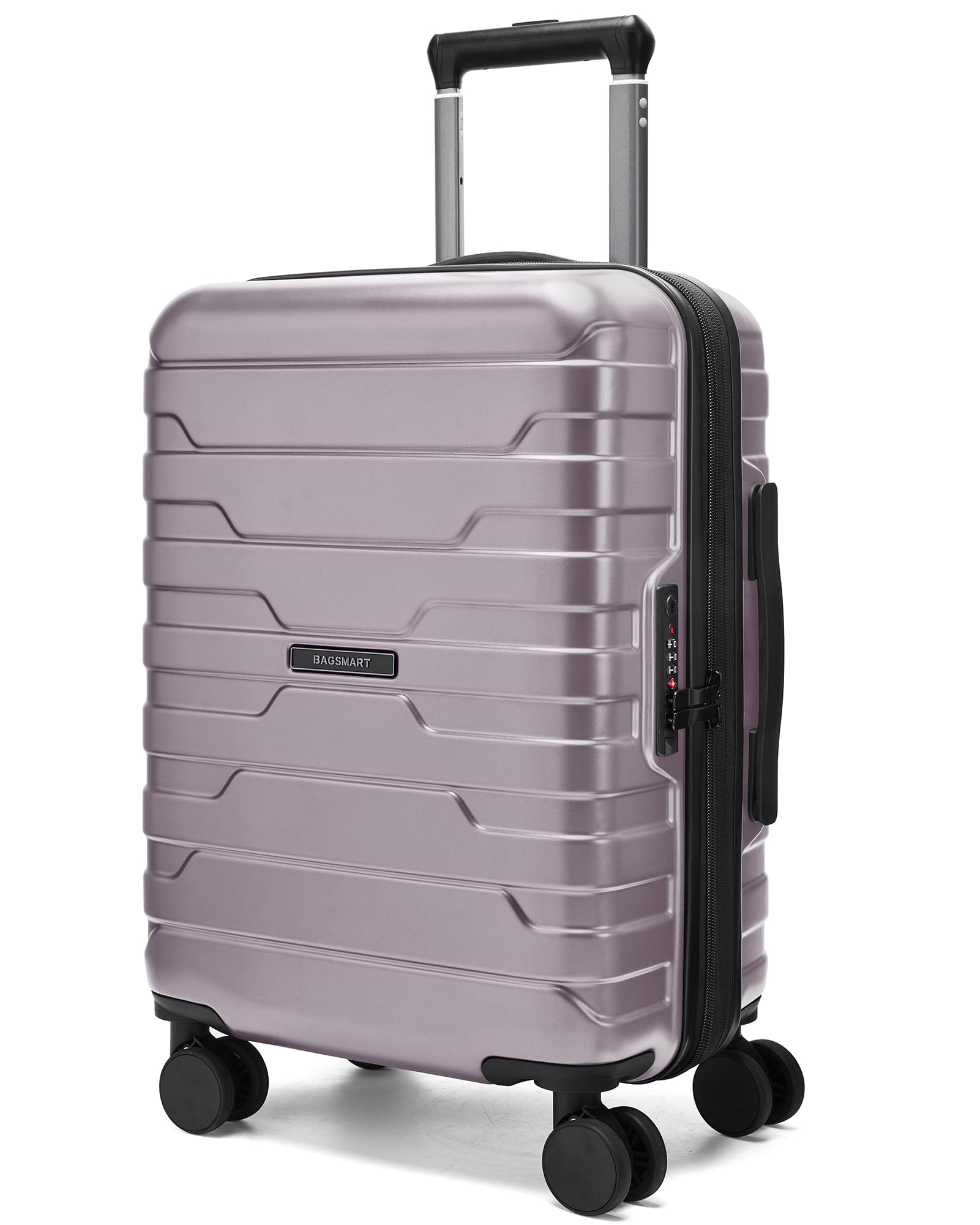 Bagagem Bagsmart Carry On De 20 Polegadas 35 L Com Fechadura Tsa Rose Purple