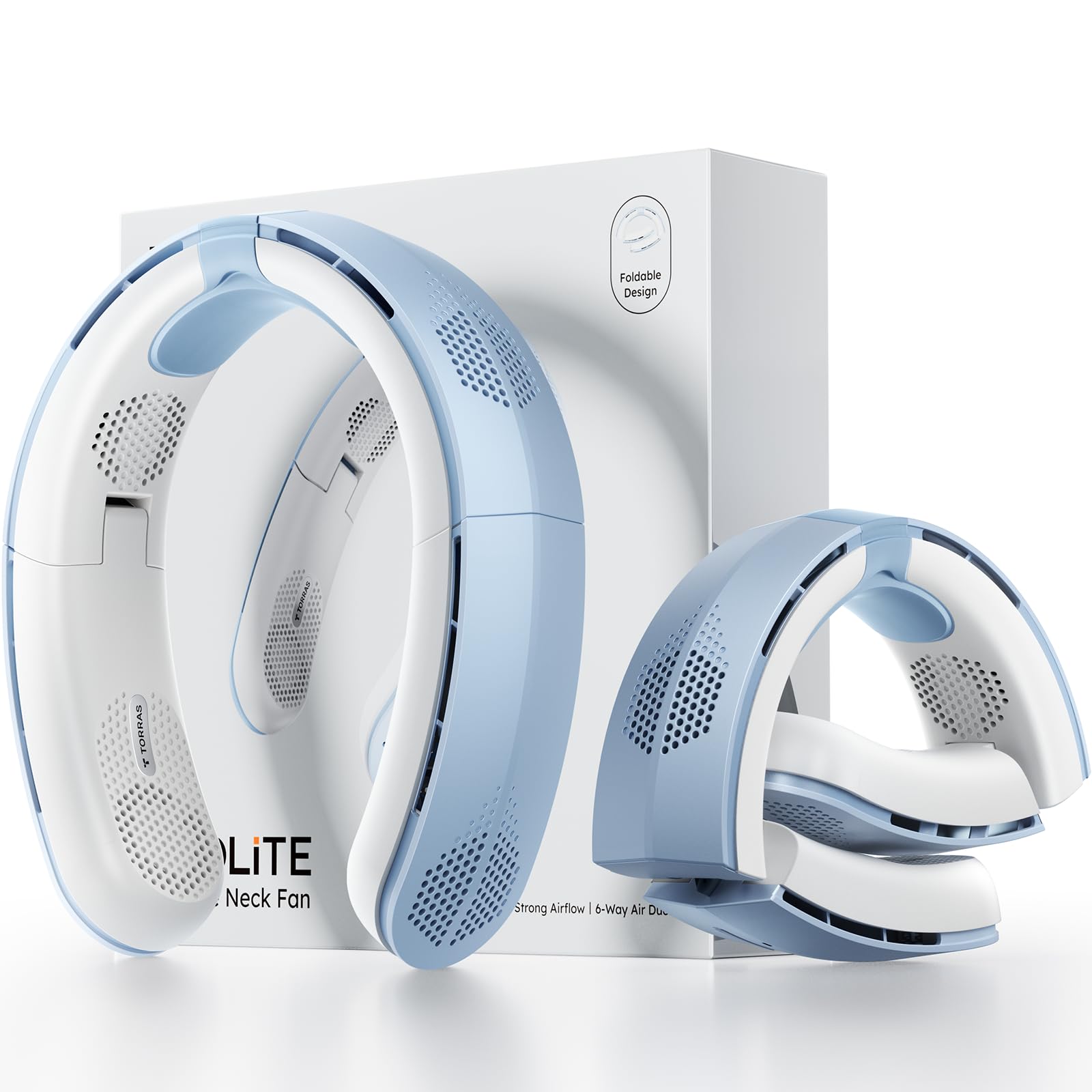 Ventilador De Pescoço Torras Coolite 8450 Rpm Turbo Airflow 14h Bateria