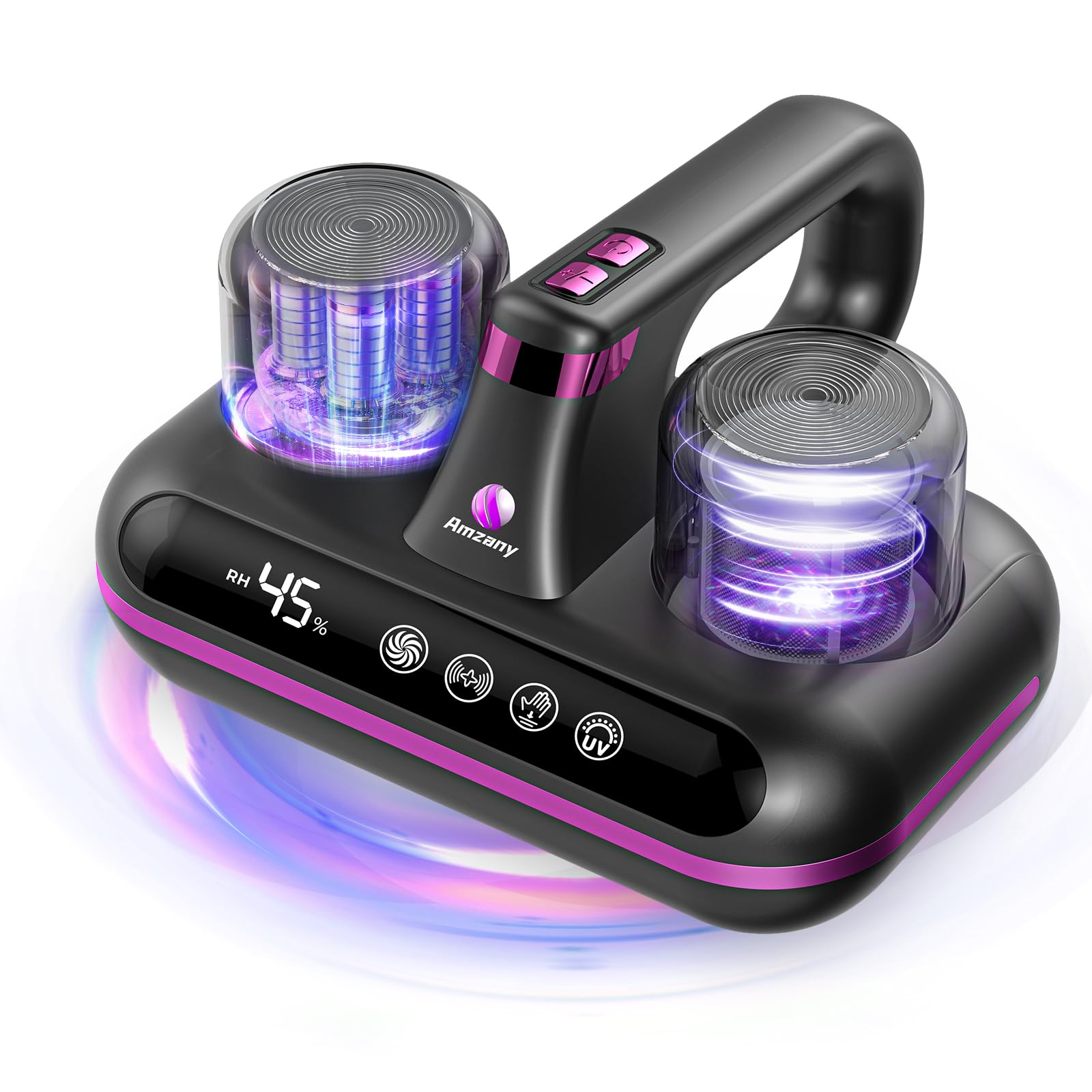 Aspirador De Colchão Amzany 5 Em 1 Sem Fio 16kpa Cinza