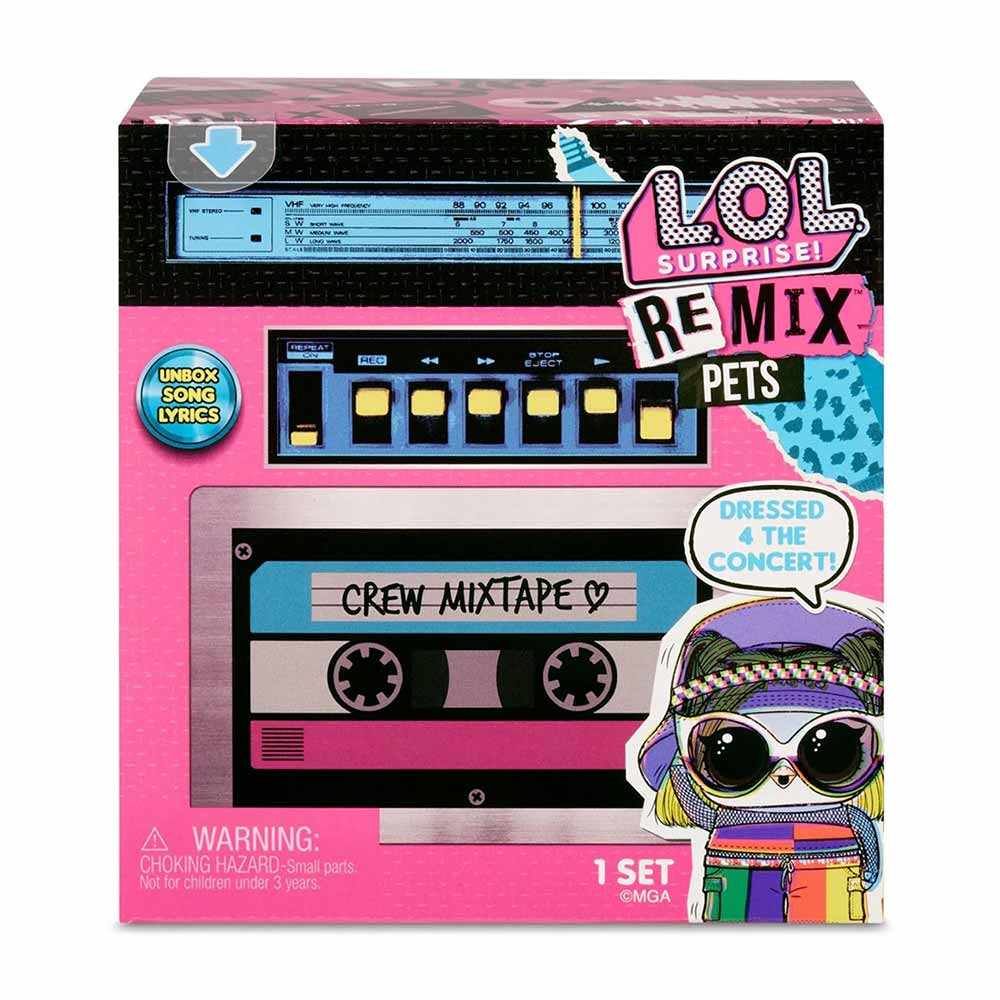Mini Figura Lol Surprise Remix Hair Flip Pets 9 Surpresas Candide